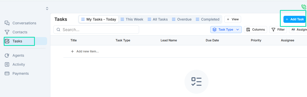 Creating Tasks-Manual Creation